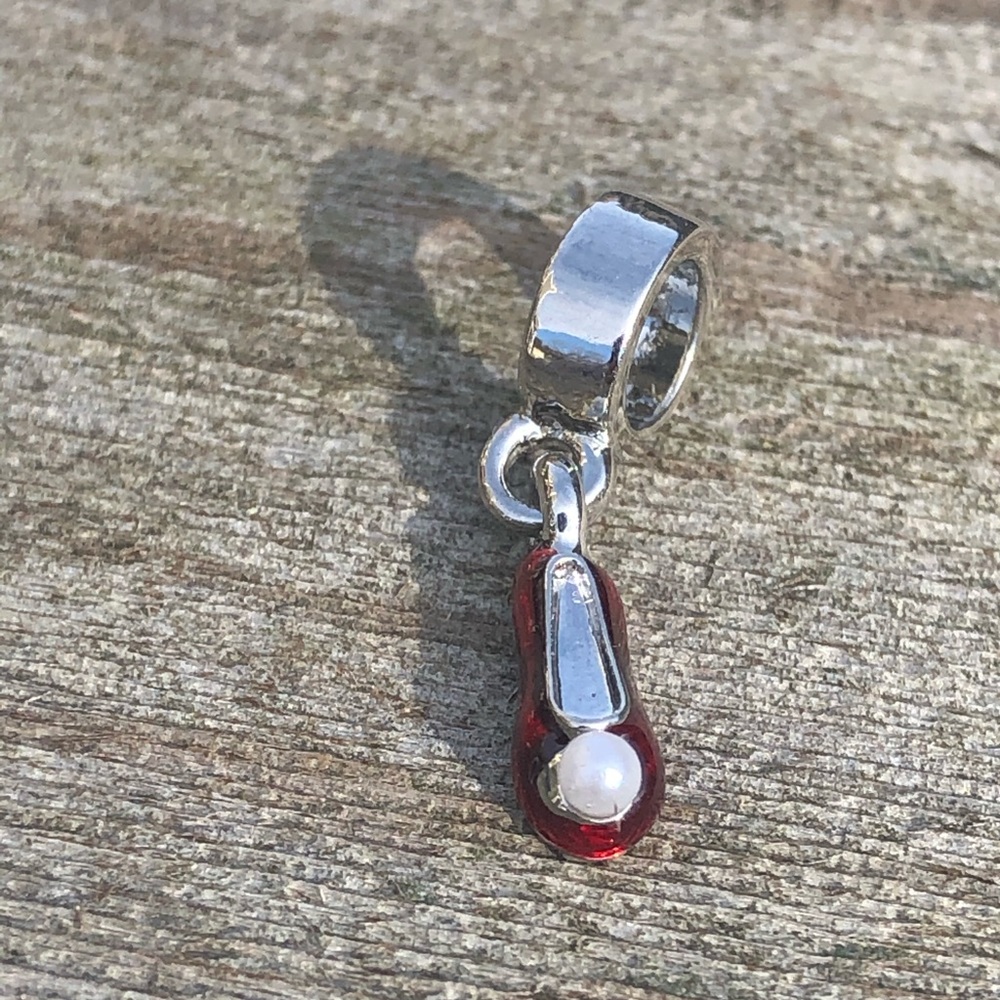 Charm Red ruby shoes bracelets necklace - Picture 2 of 2